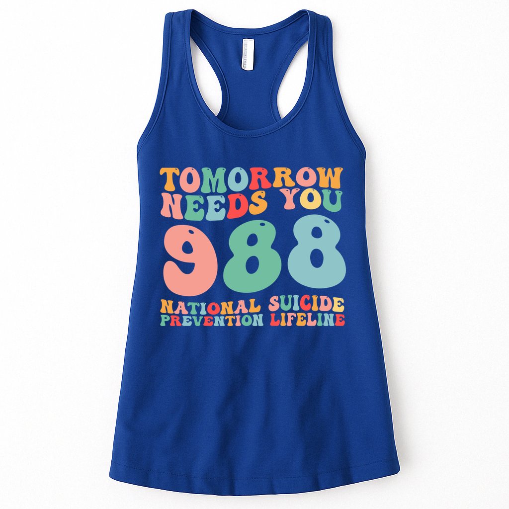 988 Suicide Prevention National Suicide Prevention Lifeline Womens Tank Top