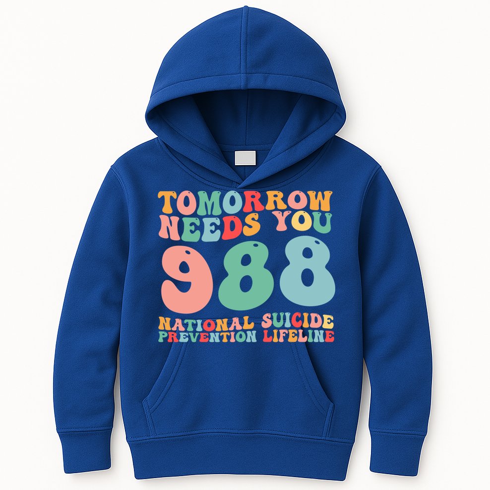 988 Suicide Prevention National Suicide Prevention Lifeline Kids Hoodie