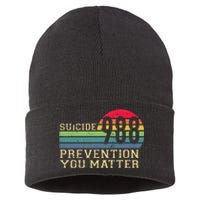 988 Suicide Prevention Awareness Mental Health Sustainable Knit Beanie