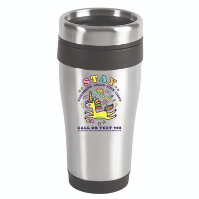 988 Suicide Prevention Tomorrow Needs You Retro 16oz Travel Tumbler