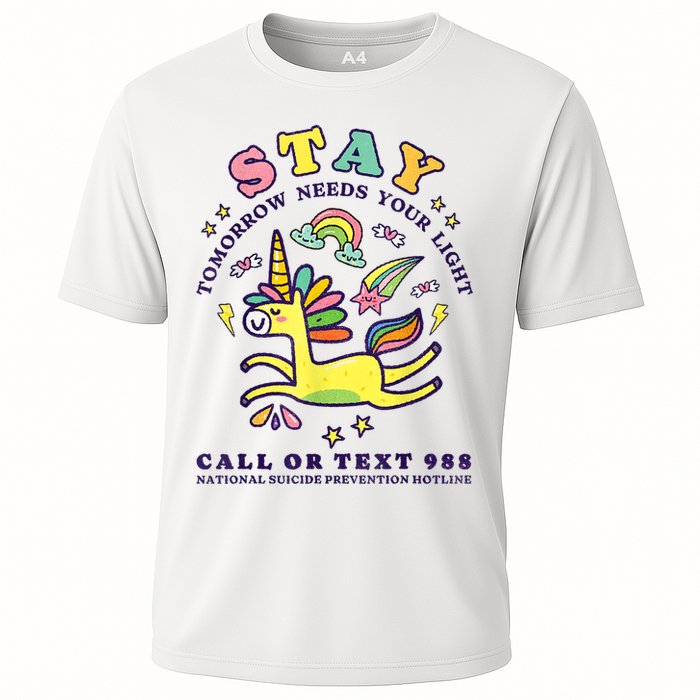 988 Suicide Prevention Tomorrow Needs You Retro Cooling Performance Crew T-Shirt