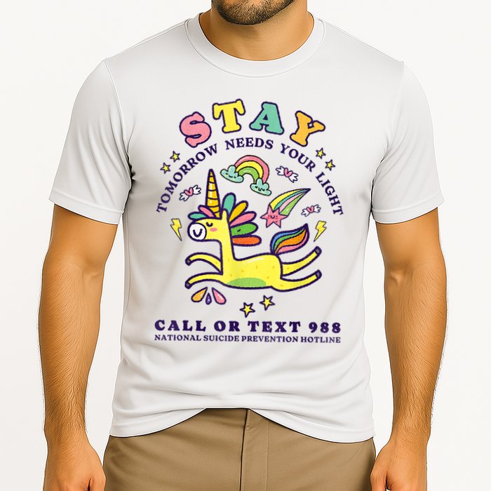 988 Suicide Prevention Tomorrow Needs You Retro Cooling Performance Crew T-Shirt