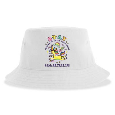 988 Suicide Prevention Tomorrow Needs You Retro Sustainable Bucket Hat