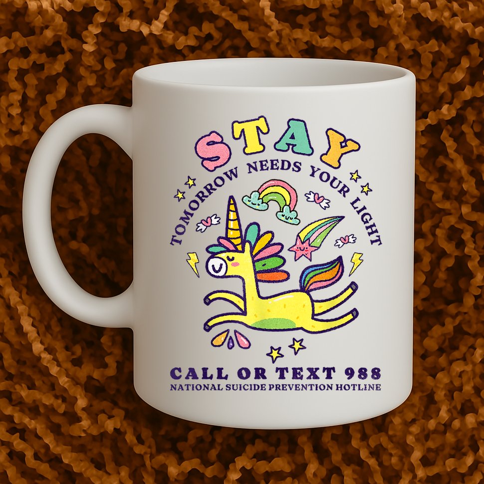 988 Suicide Prevention Tomorrow Needs You Retro Mug