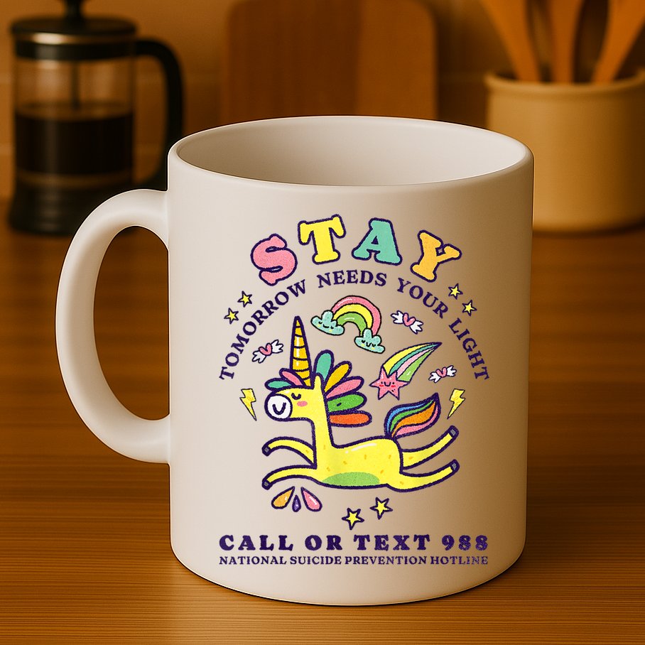 988 Suicide Prevention Tomorrow Needs You Retro Mug