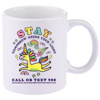 988 Suicide Prevention Tomorrow Needs You Retro 11oz C Handle Ceramic Mug