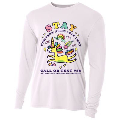 988 Suicide Prevention Tomorrow Needs You Retro Cooling Performance Long Sleeve Crew