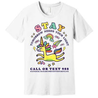 988 Suicide Prevention Tomorrow Needs You Retro Premium T-Shirt