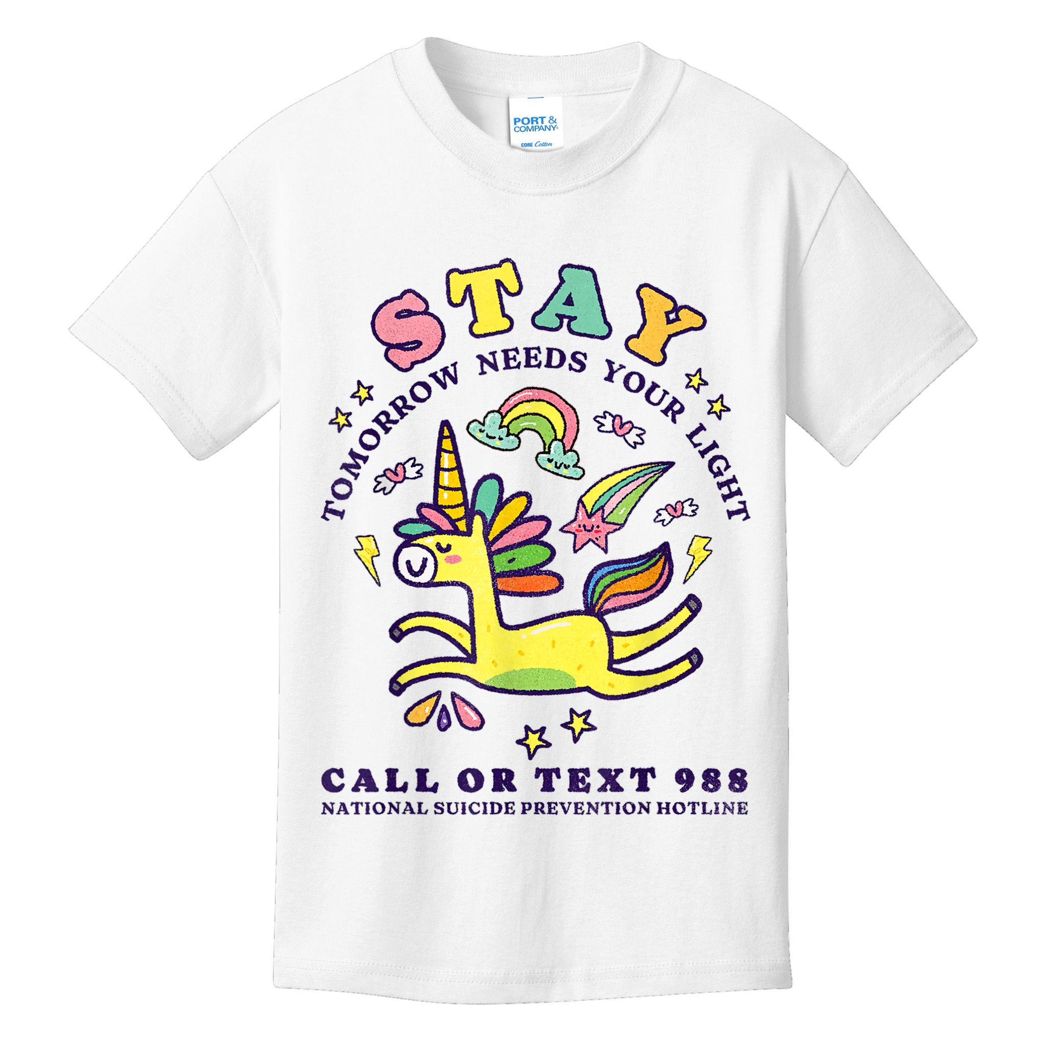 988 Suicide Prevention Tomorrow Needs You Retro Kids T-Shirt