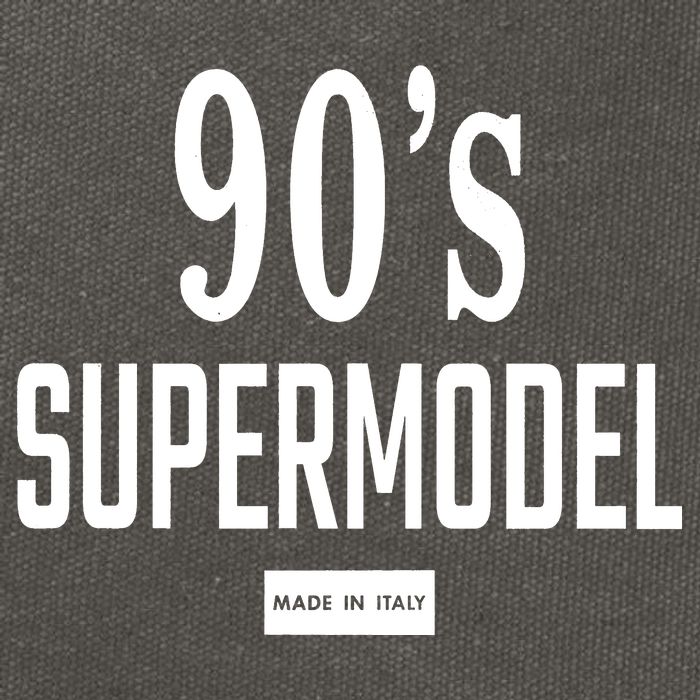 90S Supermodel Super Model Made In Italy Cotton Canvas Backpack