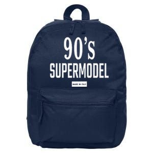 90S Supermodel Super Model Made In Italy 16 in Basic Backpack