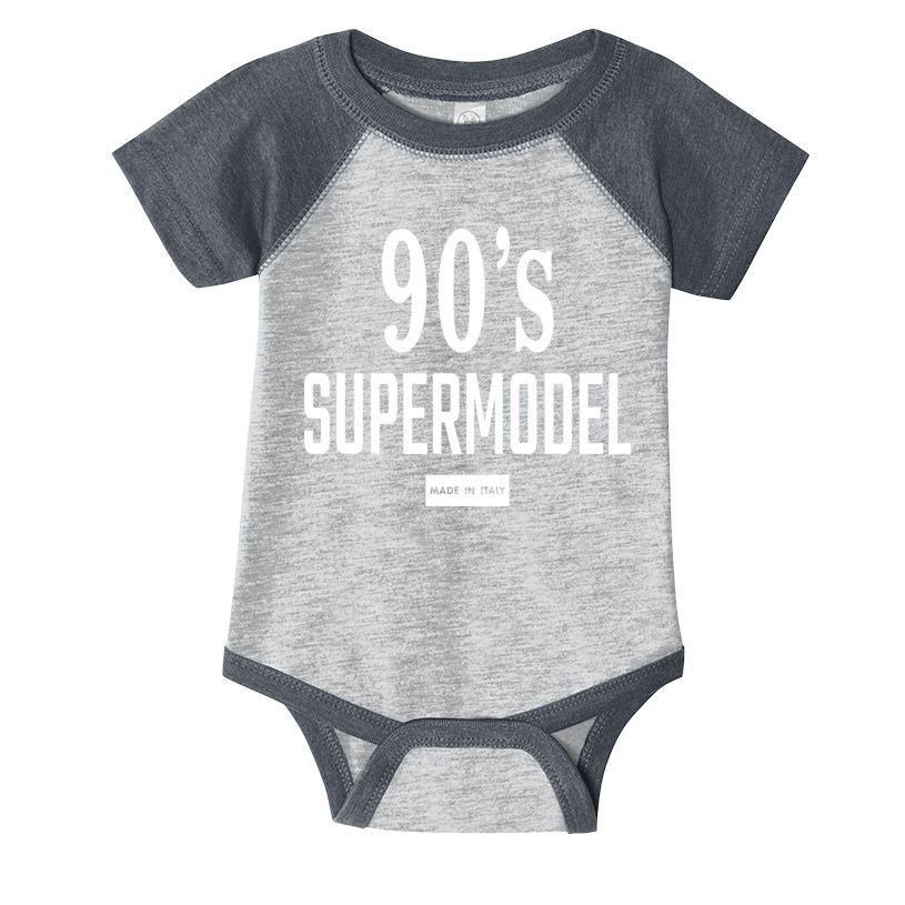 90S Supermodel Super Model Made In Italy Infant Baby Jersey Bodysuit