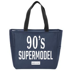 90S Supermodel Super Model Made In Italy Zip Tote Bag