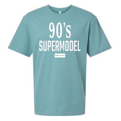 90S Supermodel Super Model Made In Italy Sueded Cloud Jersey T-Shirt