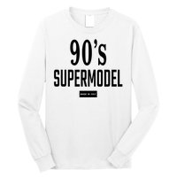 90S Supermodel Super Model Made In Italy Long Sleeve Shirt