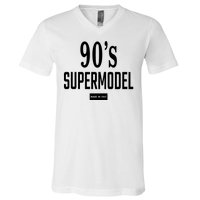 90S Supermodel Super Model Made In Italy V-Neck T-Shirt