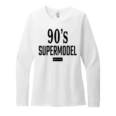 90S Supermodel Super Model Made In Italy Womens CVC Long Sleeve Shirt