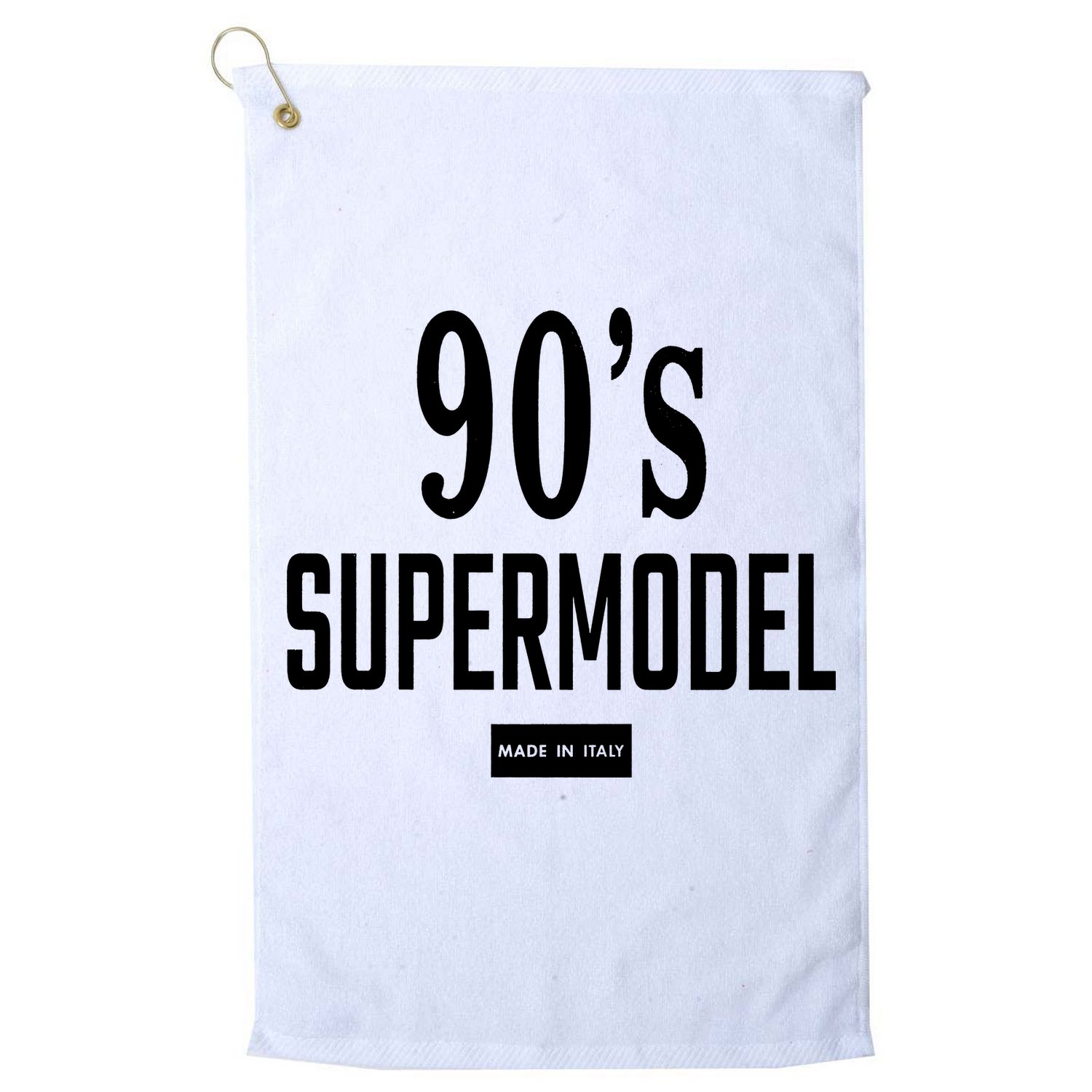 90S Supermodel Super Model Made In Italy Golf Towel