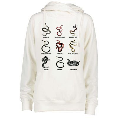 9 Snakes Snake Lover Men Snake Snake Womens Funnel Neck Pullover Hood