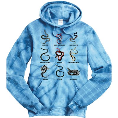 9 Snakes Snake Lover Men Snake Snake Tie Dye Hoodie