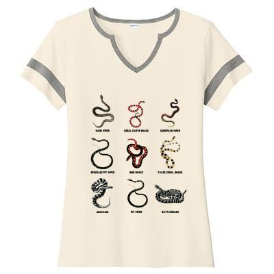 9 Snakes Snake Lover Men Snake Snake Ladies Halftime Notch Neck Tee