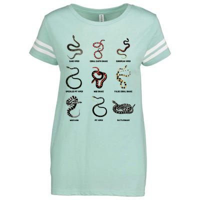 9 Snakes Snake Lover Men Snake Snake Enza Ladies Jersey Football T-Shirt