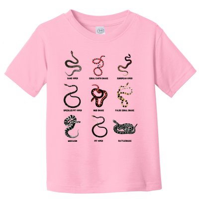 9 Snakes Snake Lover Men Snake Snake Toddler T-Shirt