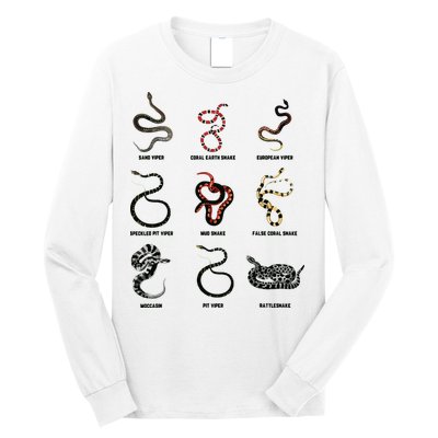 9 Snakes Snake Lover Men Snake Snake Long Sleeve Shirt