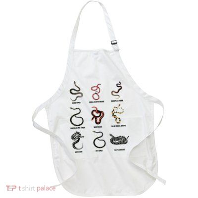 9 Snakes Snake Lover Men Snake Snake Full-Length Apron With Pockets