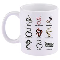 9 Snakes Snake Lover Men Snake Snake 11oz C Handle Ceramic Mug