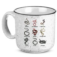 9 Snakes Snake Lover Men Snake Snake 15oz Campfire Ceramic Mug