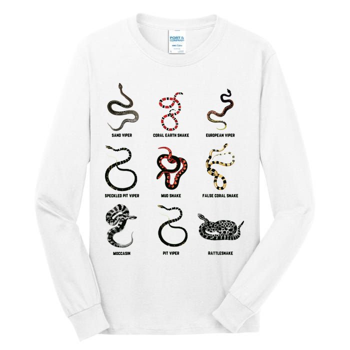 9 Snakes Snake Lover Men Snake Snake Tall Long Sleeve T-Shirt