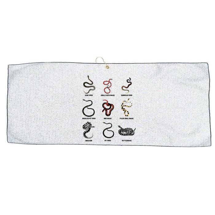 9 Snakes Snake Lover Men Snake Snake Large Microfiber Waffle Golf Towel