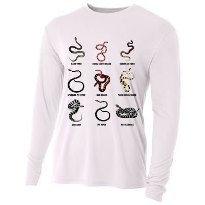 9 Snakes Snake Lover Men Snake Snake Cooling Performance Long Sleeve Crew