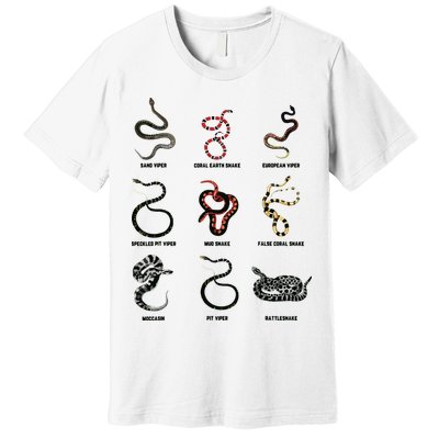 9 Snakes Snake Lover Men Snake Snake Premium T-Shirt