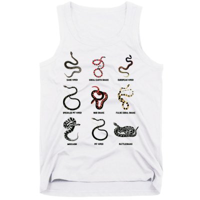 9 Snakes Snake Lover Men Snake Snake Tank Top