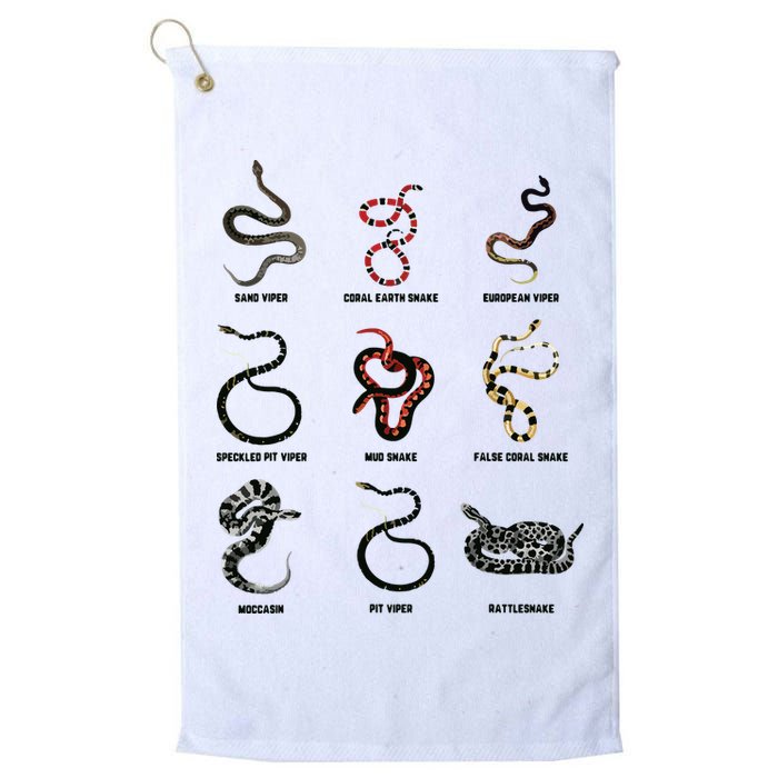 9 Snakes Snake Lover Men Snake Snake Golf Towel