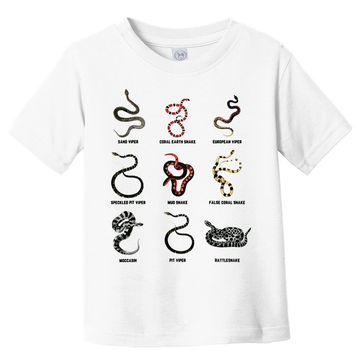 9 Snakes Snake Lover Men Snake Snake Toddler T-Shirt