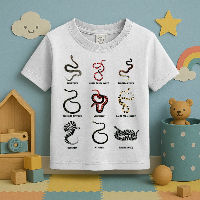 9 Snakes Snake Lover Men Snake Snake Toddler T-Shirt