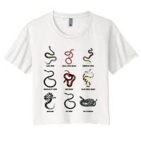 9 Snakes Snake Lover Men Snake Snake Crop Top