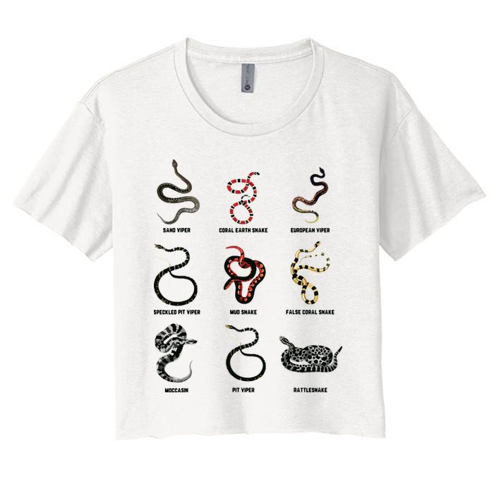 9 Snakes Snake Lover Men Snake Snake Crop Top