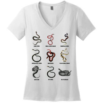 9 Snakes Snake Lover Men Snake Snake Women's V-Neck T-Shirt