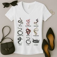9 Snakes Snake Lover Men Snake Snake Women's V-Neck T-Shirt