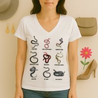 9 Snakes Snake Lover Men Snake Snake Women's V-Neck T-Shirt