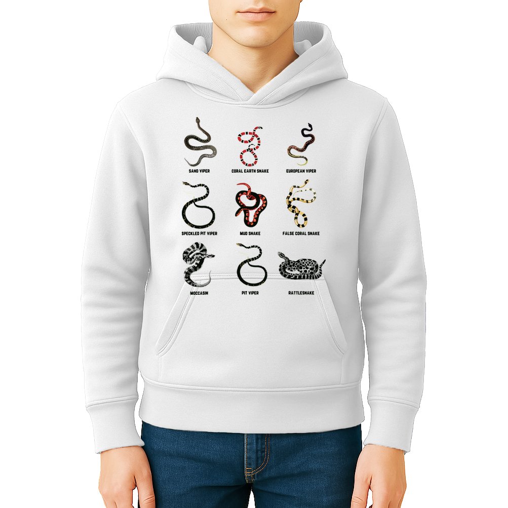 9 Snakes Snake Lover Men Snake Snake Kids Hoodie