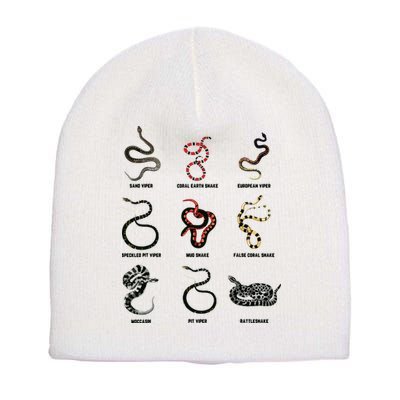 9 Snakes Snake Lover Men Snake Snake Short Acrylic Beanie
