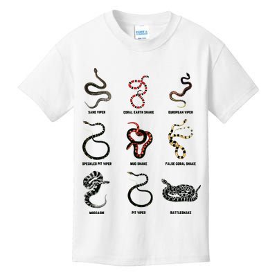 9 Snakes Snake Lover Men Snake Snake Kids T-Shirt