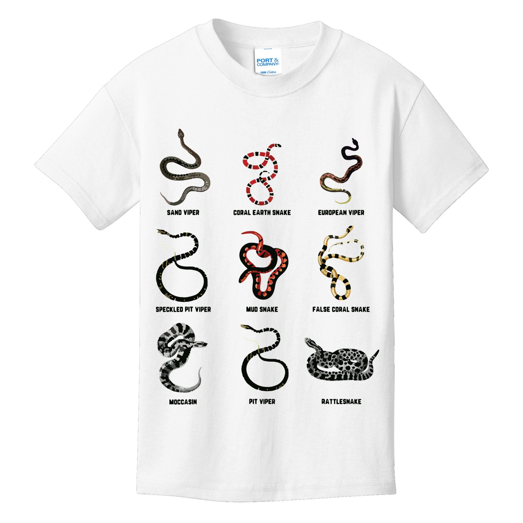 9 Snakes Snake Lover Men Snake Snake Kids T-Shirt