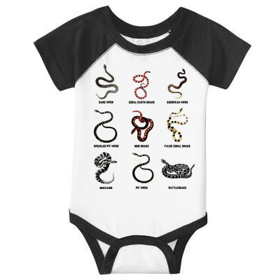 9 Snakes Snake Lover Men Snake Snake Infant Baby Jersey Bodysuit