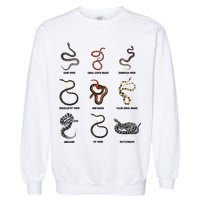 9 Snakes Snake Lover Snake Snake Garment-Dyed Sweatshirt